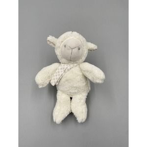 Stephen Baby 9” Lamb Sheep Plush Lovey Stuffed Animal W/ Polka Dot Scarf